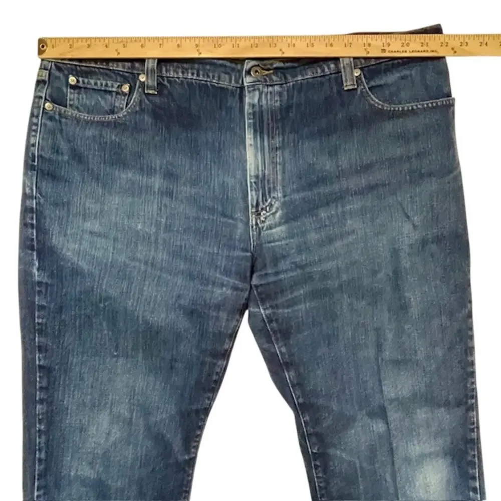 L.L.Bean Standard Fit Jeans 44x30 Classic Straight Denim Cotton Heritage Rugged